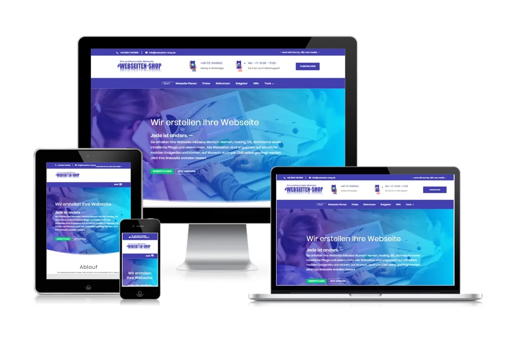 Webseiten Shop
