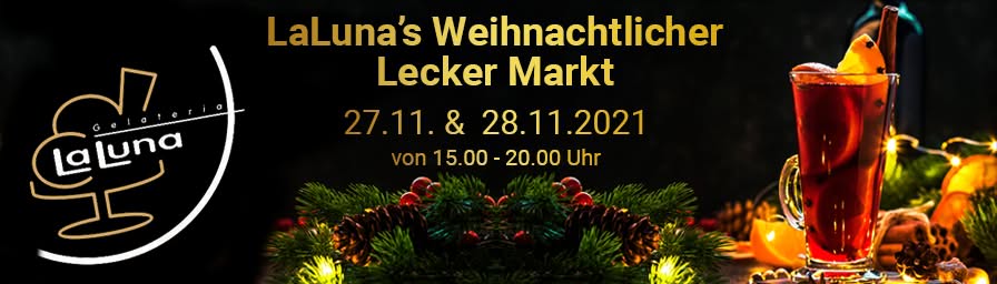 Werbewand Laluna Lecker Markt